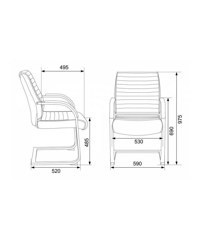 Кресло бюрократ t 8010n low v