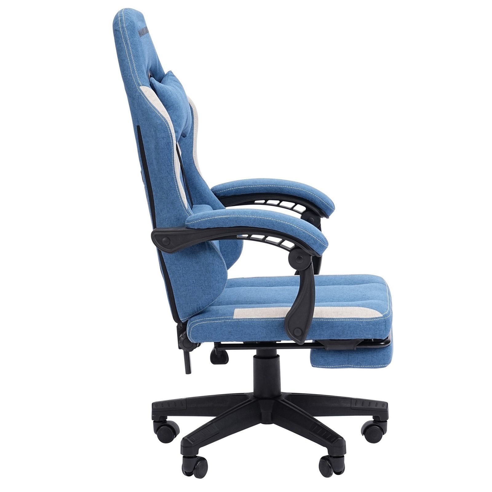 Игровое компьютерное кресло CHAIRMAN 26 ткань, голубой/бежевый