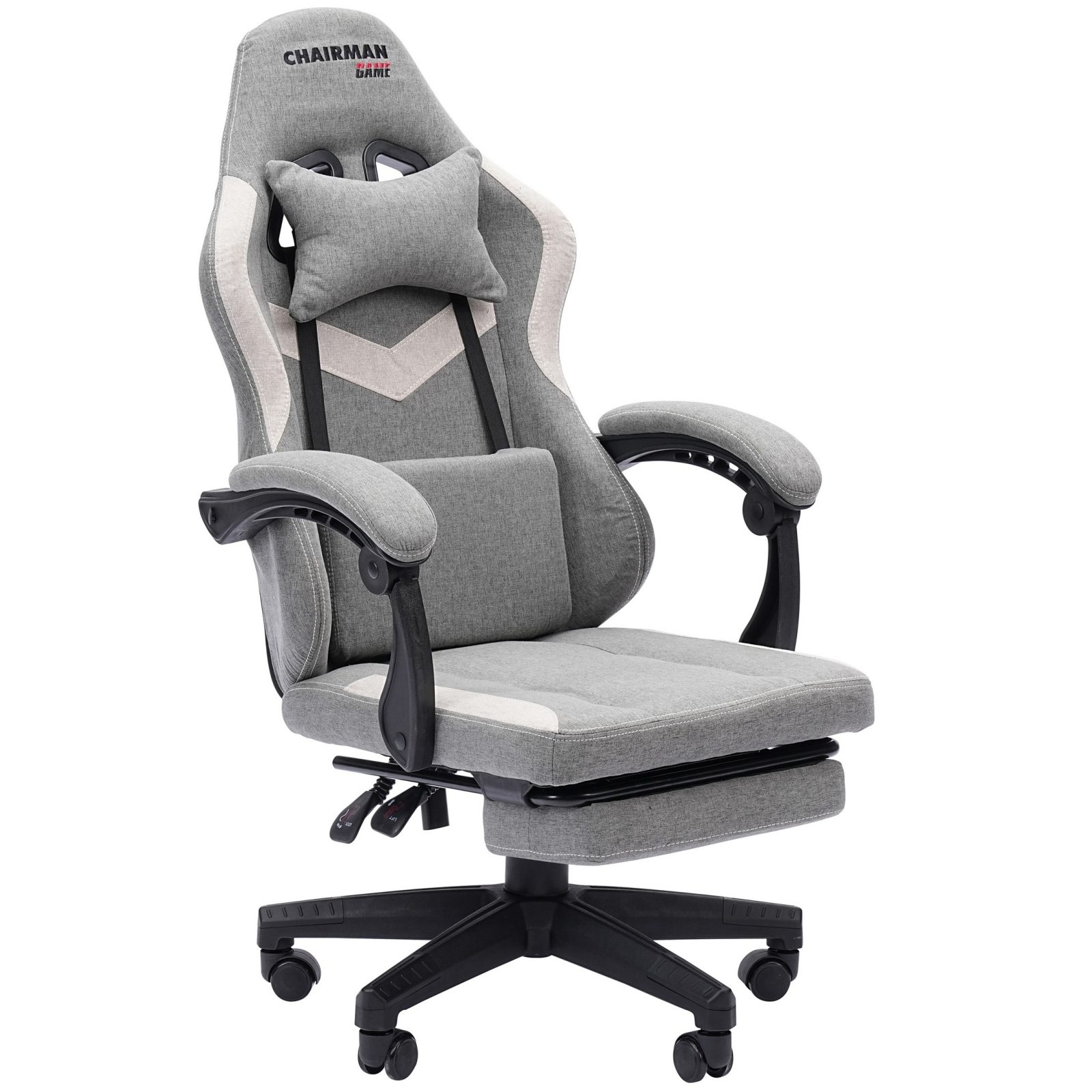 Игровое компьютерное кресло CHAIRMAN 26 ткань, серый