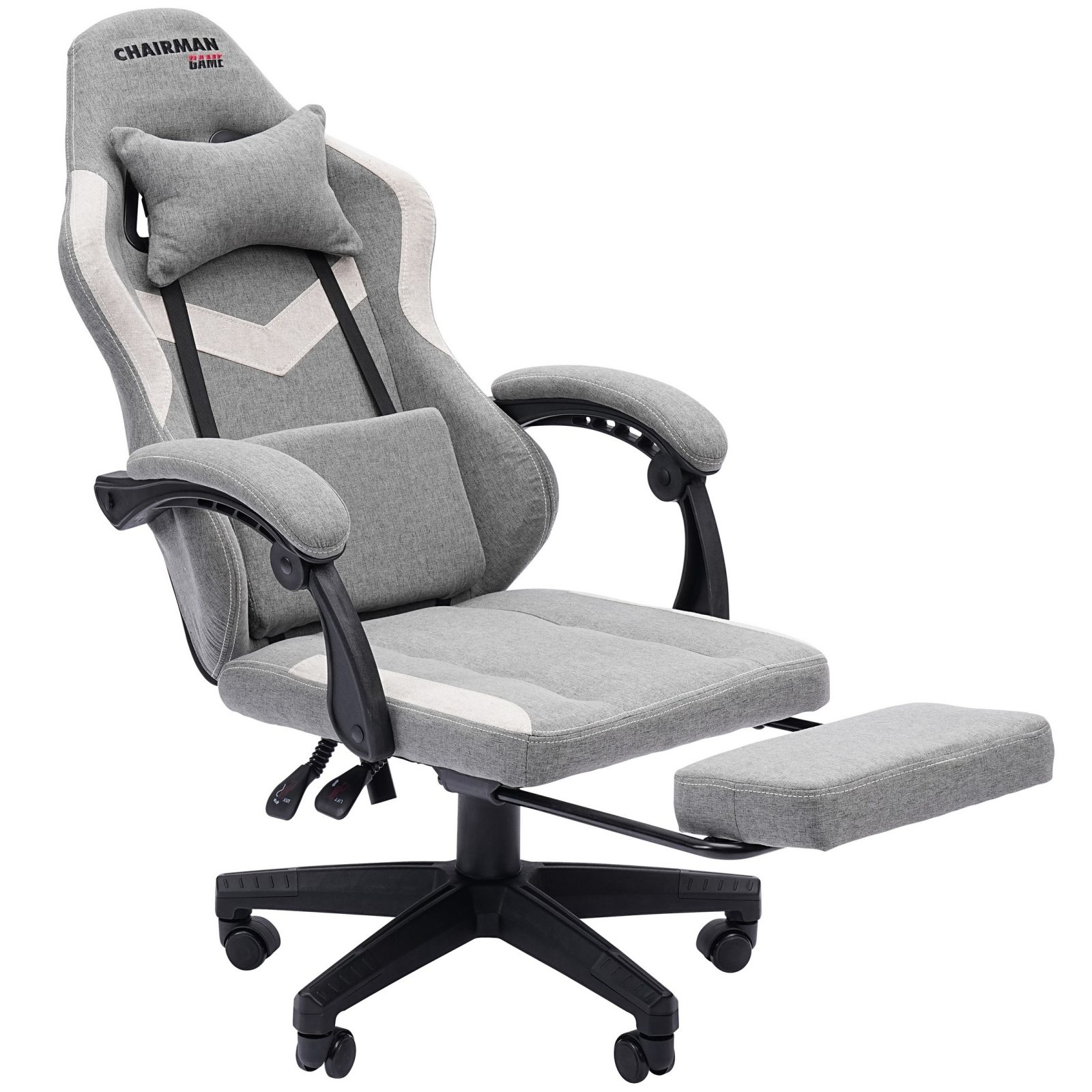 Игровое компьютерное кресло CHAIRMAN 26 ткань, серый