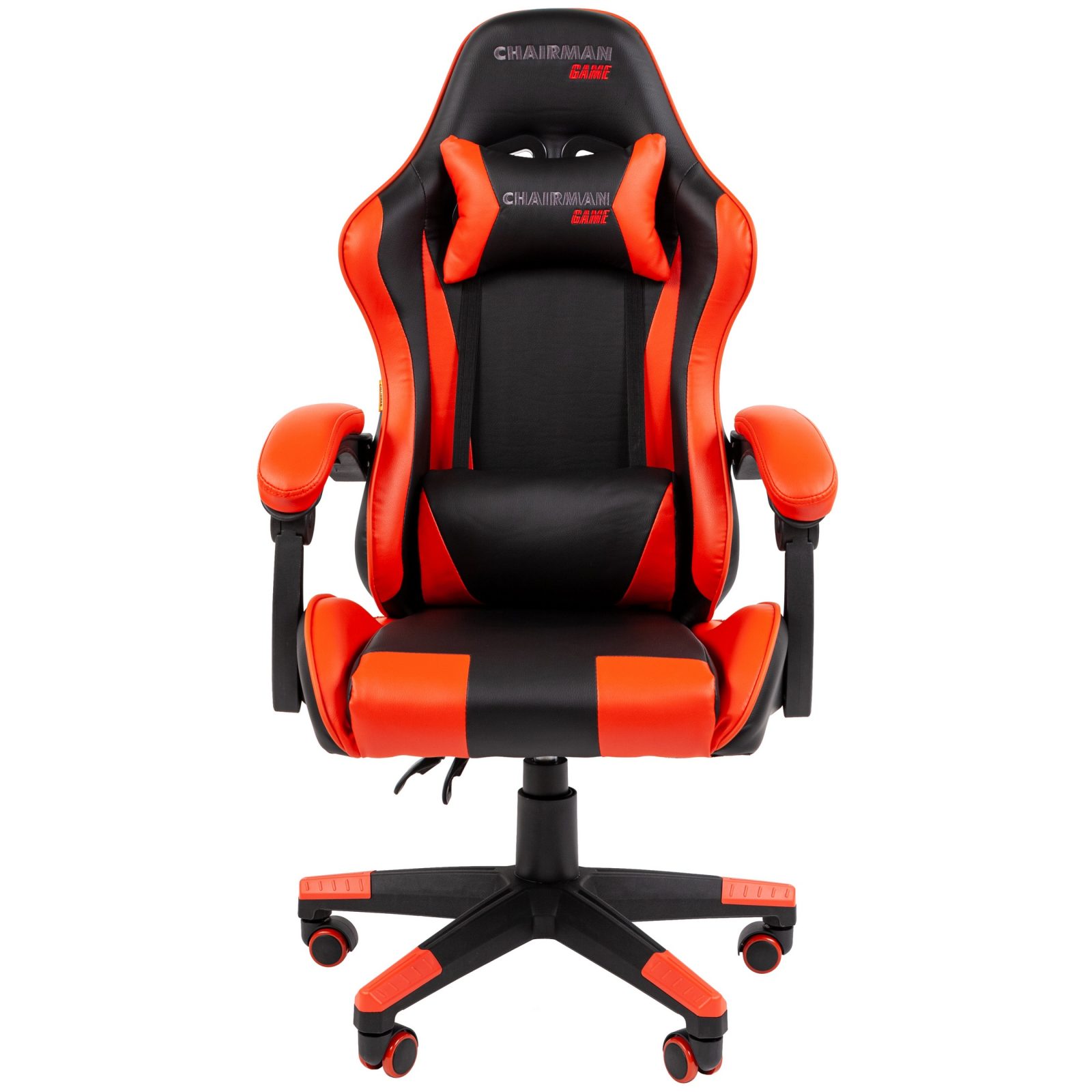 Игровое компьютерное кресло CHAIRMAN 29, экокожа, черный/красный (M)
