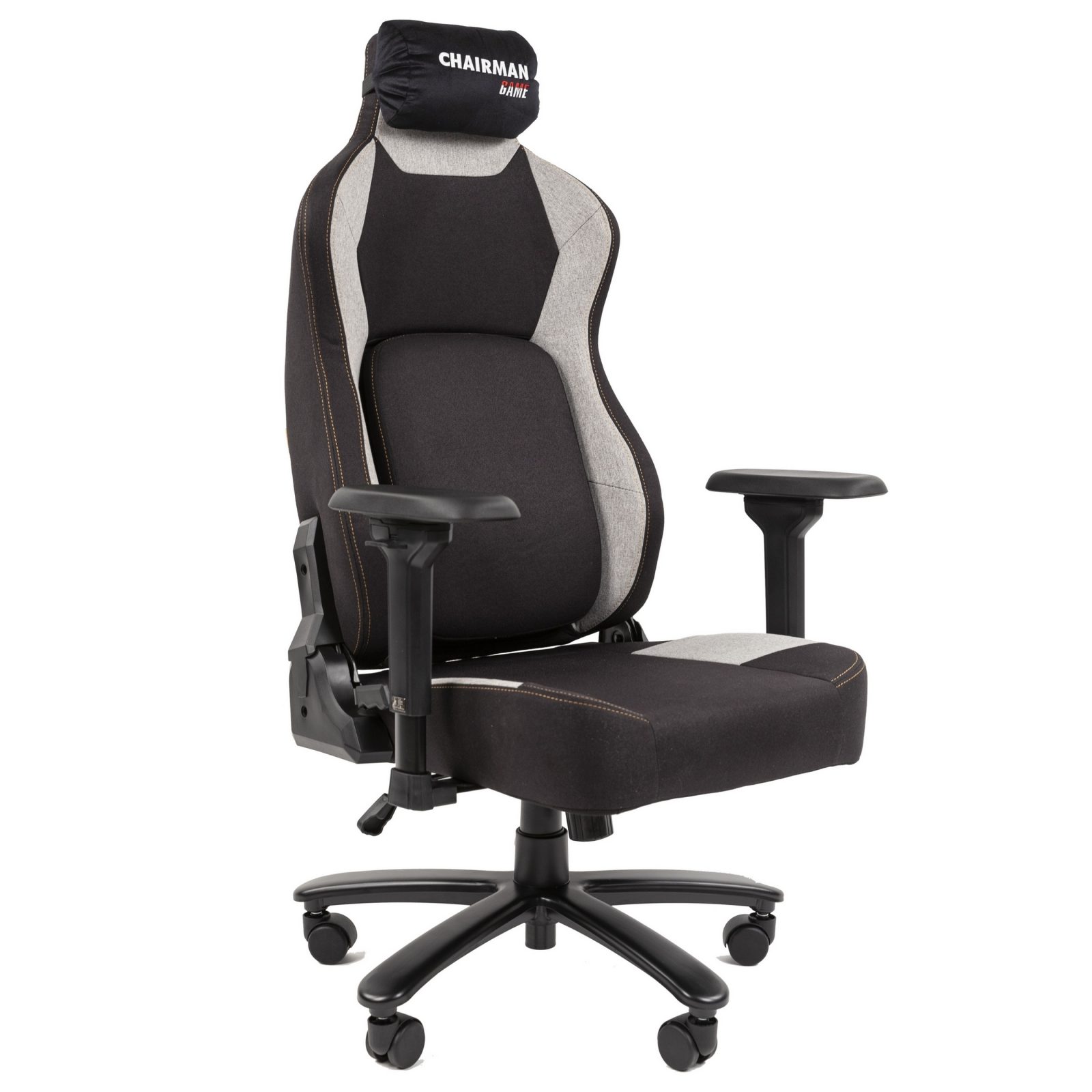 Игровое компьютерное кресло CHAIRMAN 30, ткань, черный/серый