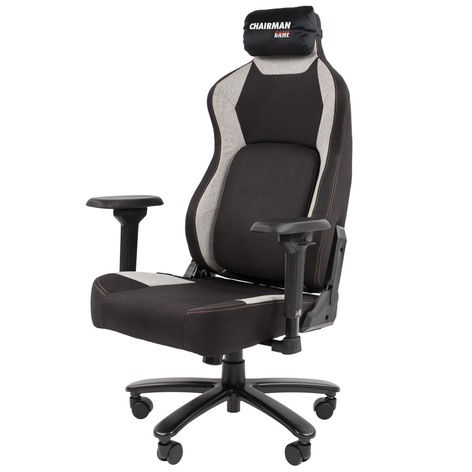 Игровое компьютерное кресло CHAIRMAN 30, ткань, черный/серый