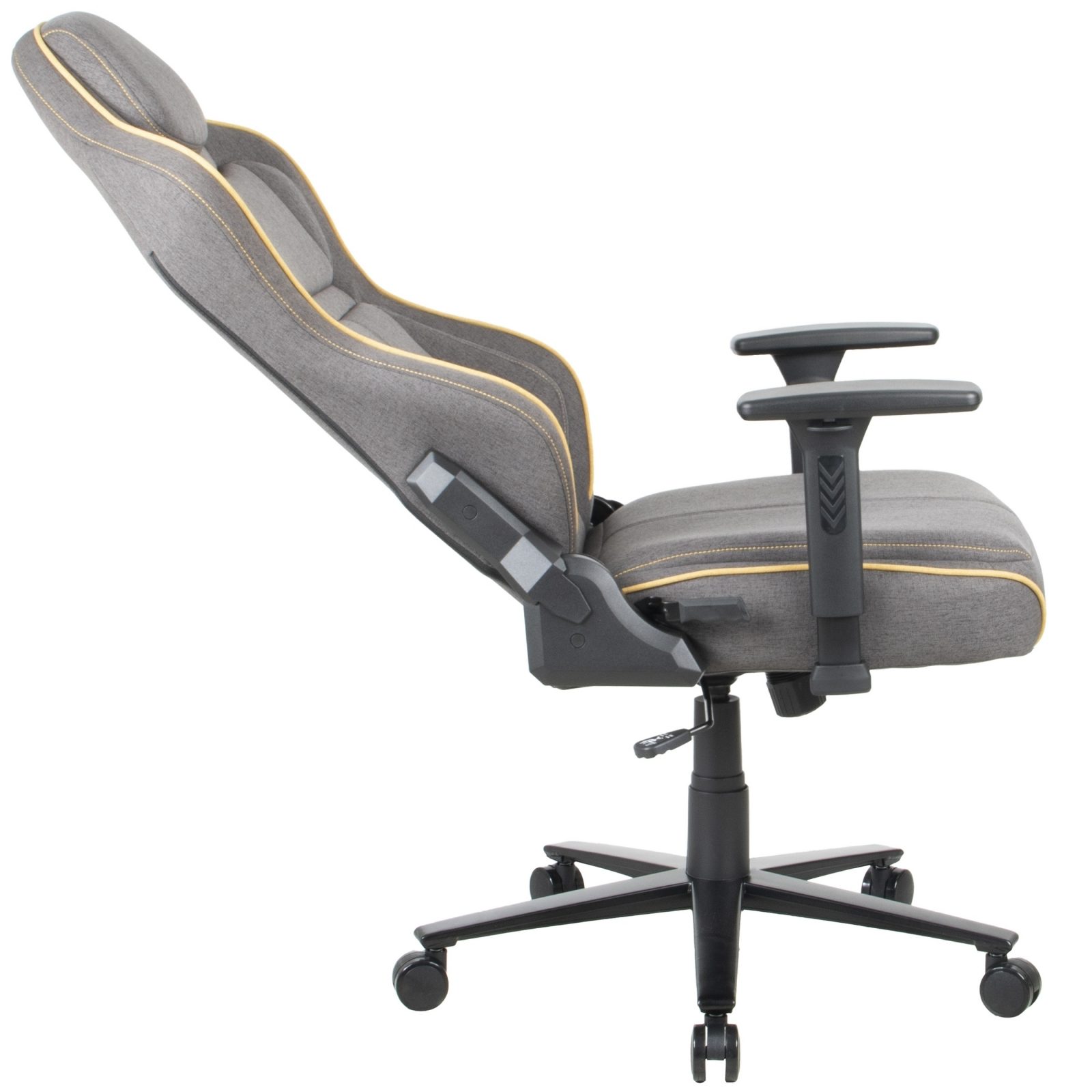 Игровое компьютерное кресло CHAIRMAN 31, ткань, серый/желтый (M)