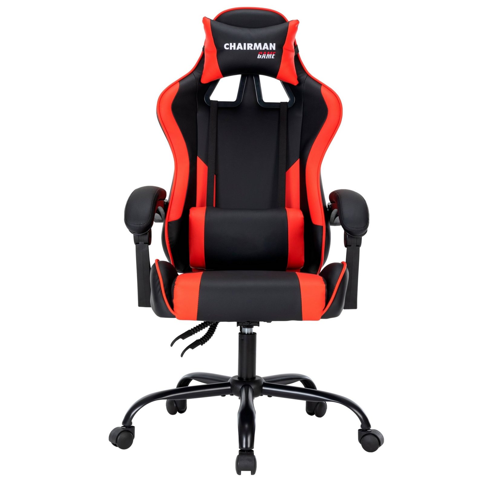 Игровое компьютерное кресло CHAIRMAN 41, экокожа, черный/красный