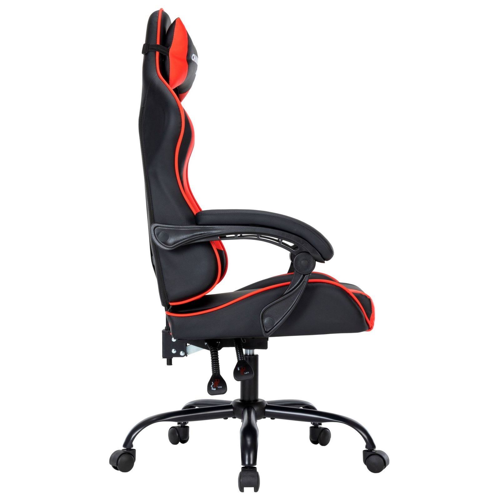 Игровое компьютерное кресло CHAIRMAN 41, экокожа, черный/красный