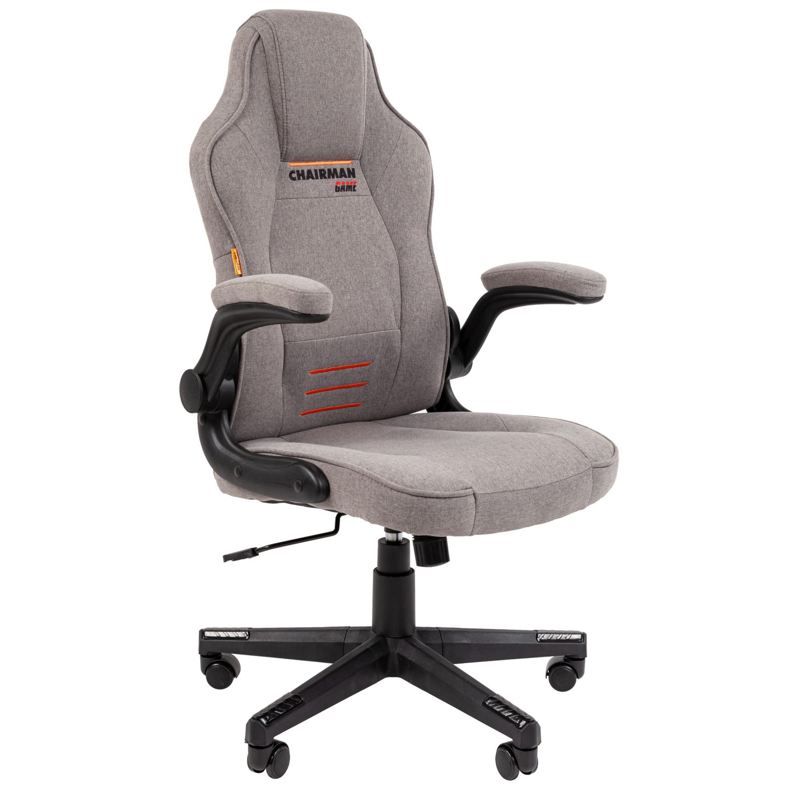 Игровое компьютерное кресло CHAIRMAN 51, ткань, серый