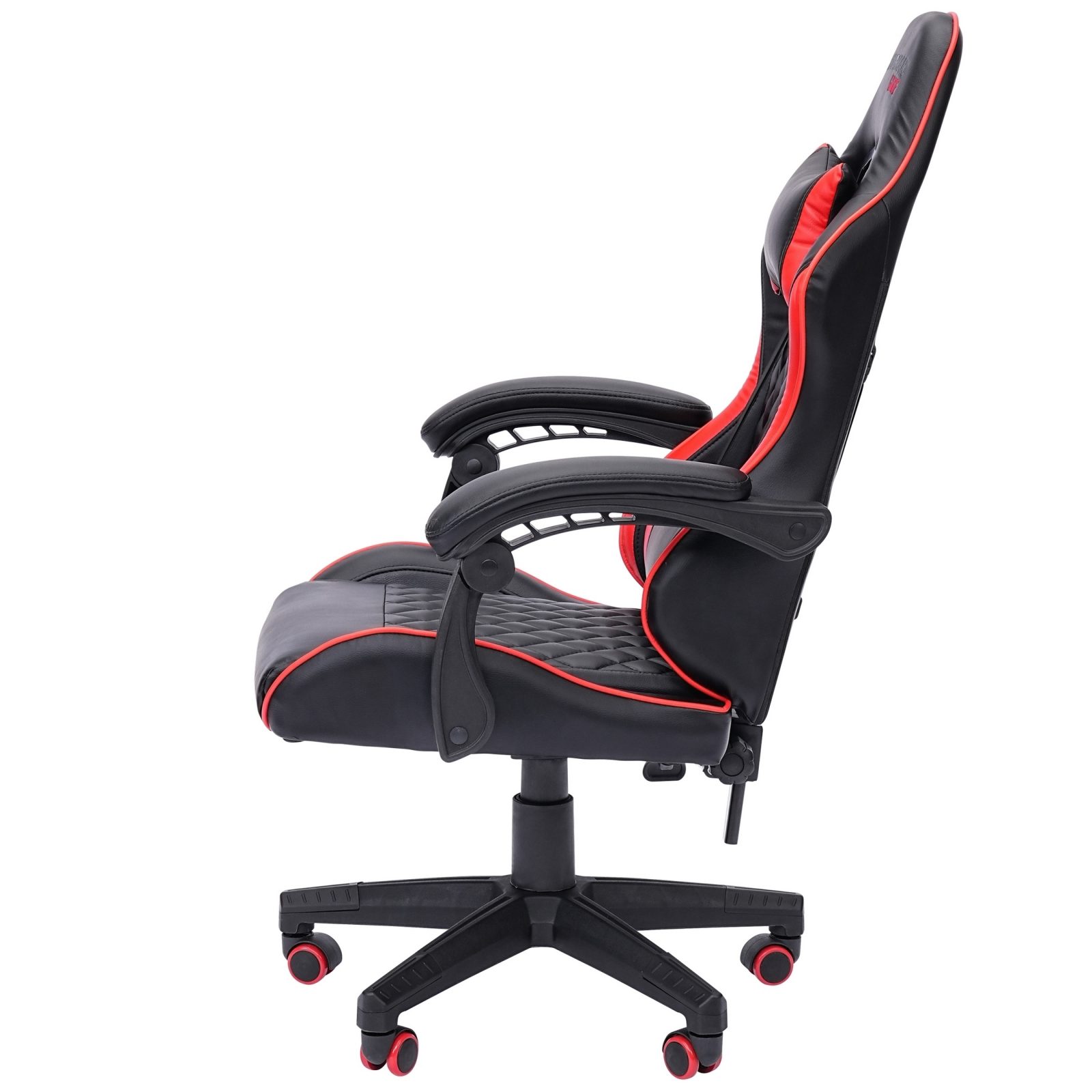 Игровое кресло CHAIRMAN 28, экокожа, черный/красный