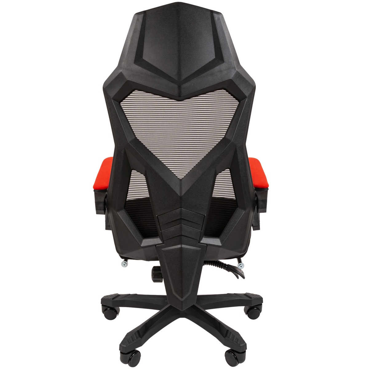Игровое кресло CHAIRMAN 571, ткань/сетка, черный/красный