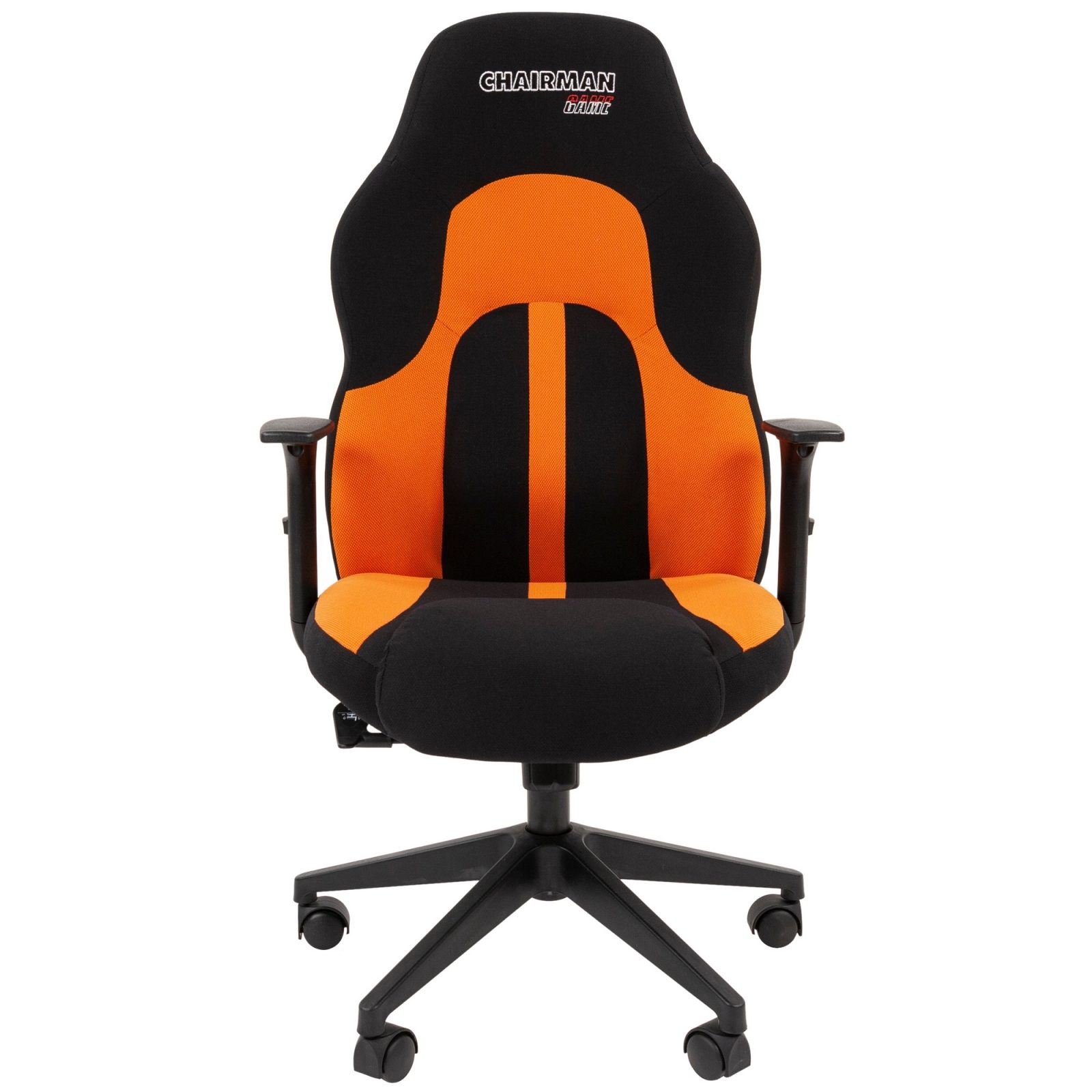 Игровое кресло CHAIRMAN ДРАЙВ 11, ткань, черный/оранжевый