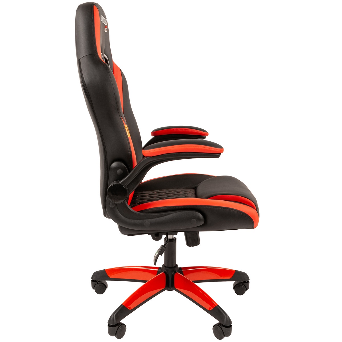 Игровое кресло CHAIRMAN ДРАЙВ 15, экокожа, черный/красный