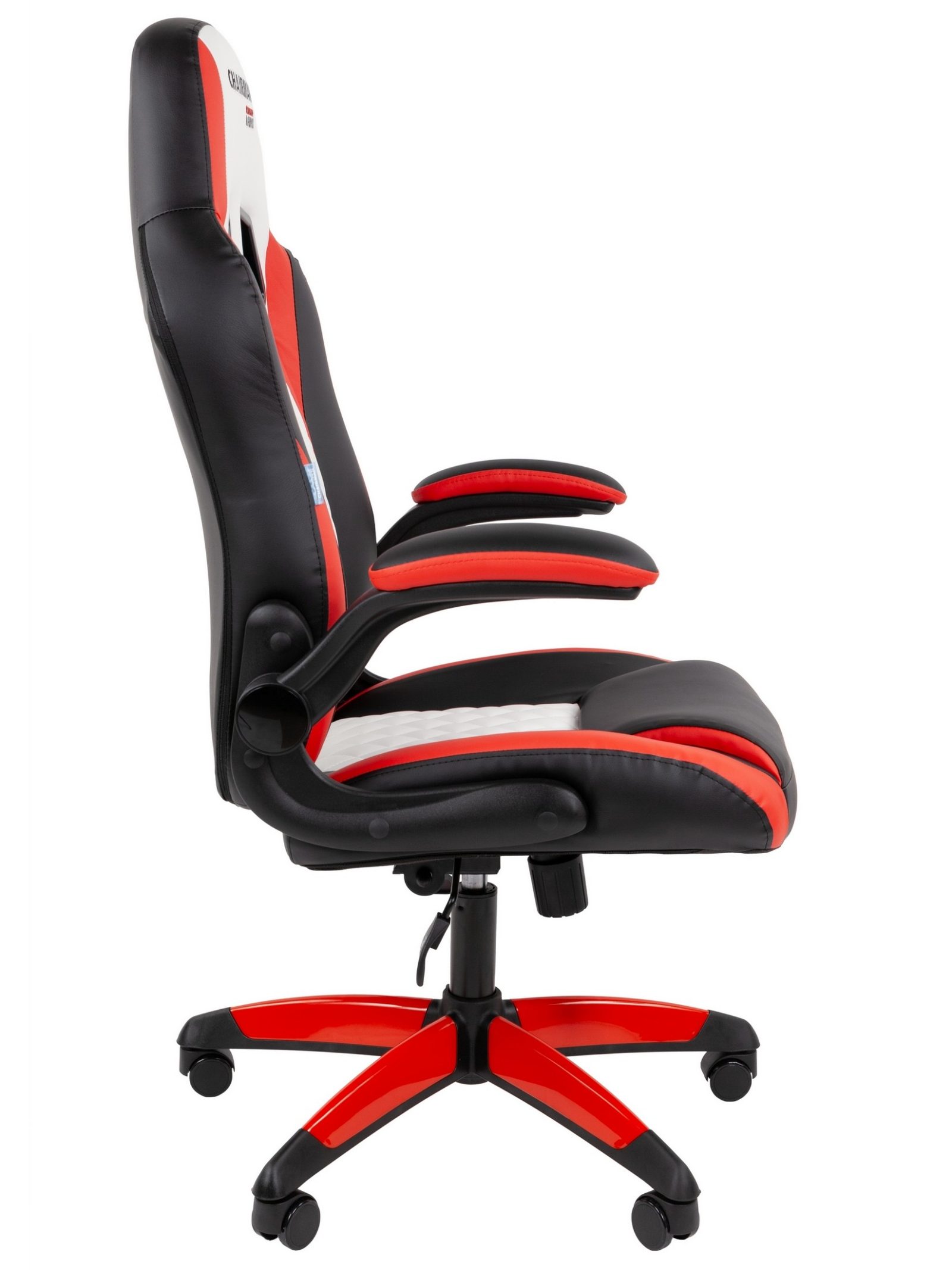 Игровое кресло CHAIRMAN ДРАЙВ 15, экокожа, черный/красный/белый