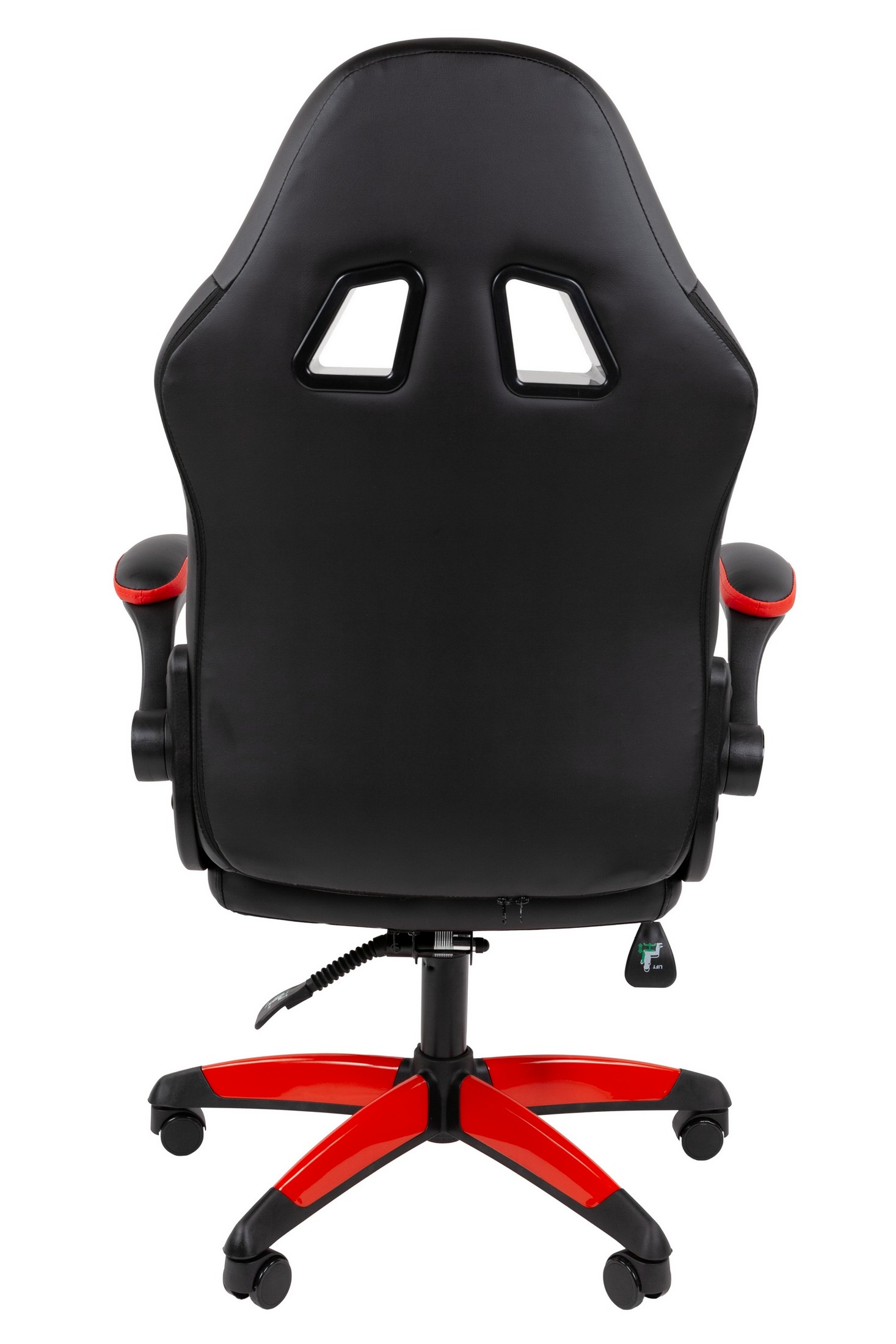 Игровое кресло CHAIRMAN ДРАЙВ 15, экокожа, черный/красный/белый