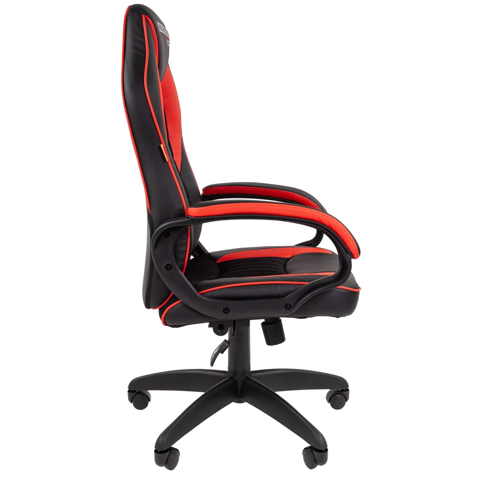 Игровое кресло CHAIRMAN ДРАЙВ 16, экокожа, черный/красный