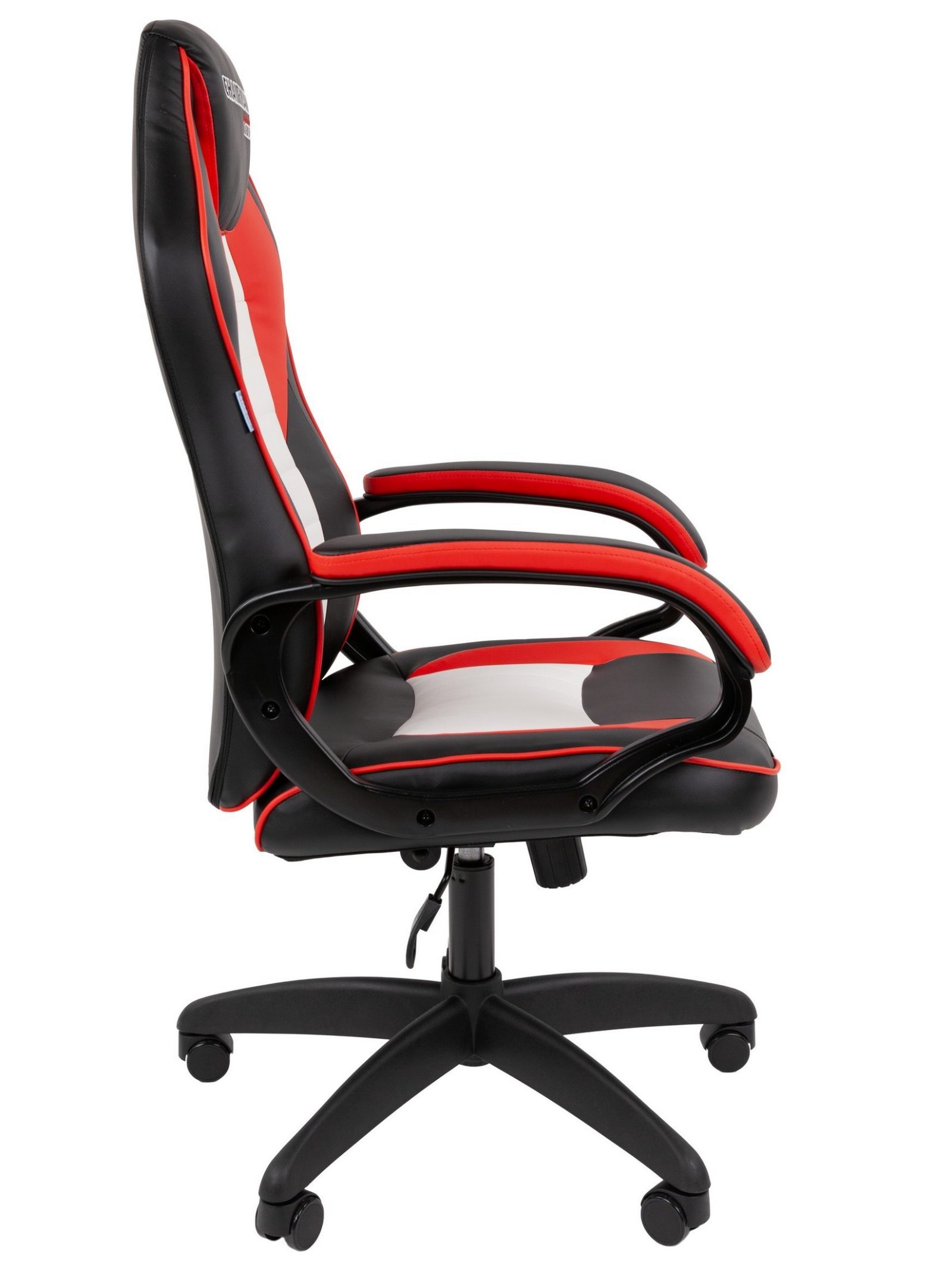 Игровое кресло CHAIRMAN ДРАЙВ 16, экокожа, черный/красный/белый