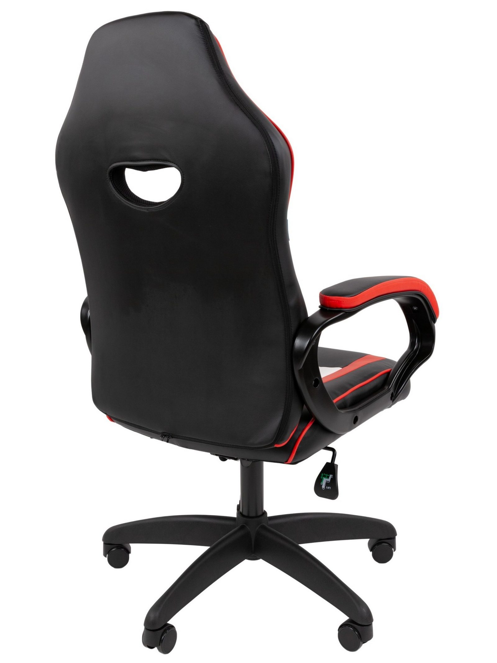 Игровое кресло CHAIRMAN ДРАЙВ 16, экокожа, черный/красный/белый
