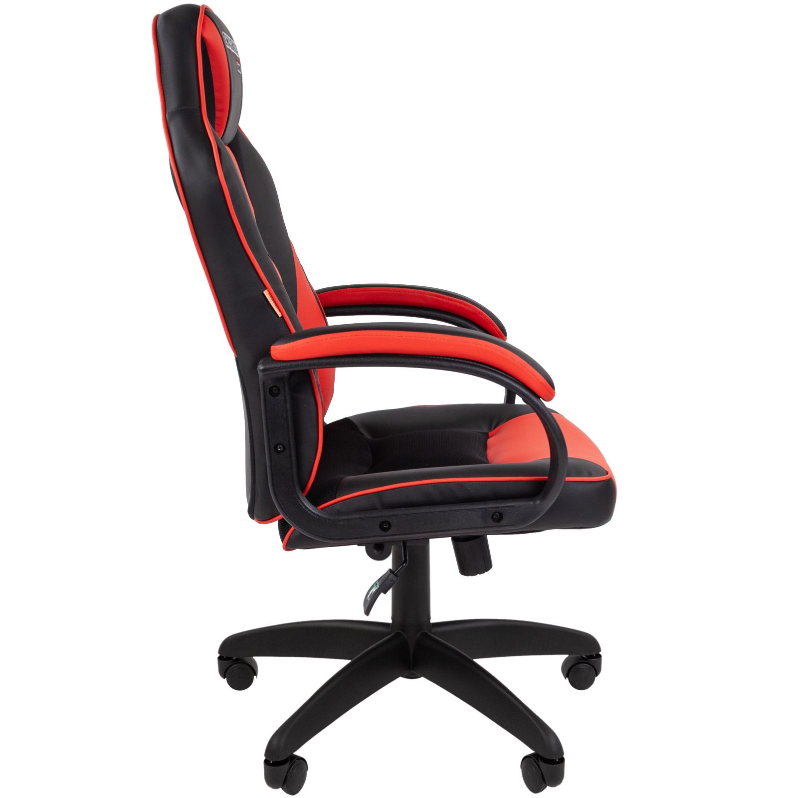 Игровое кресло CHAIRMAN ДРАЙВ 17, экокожа, черный/красный