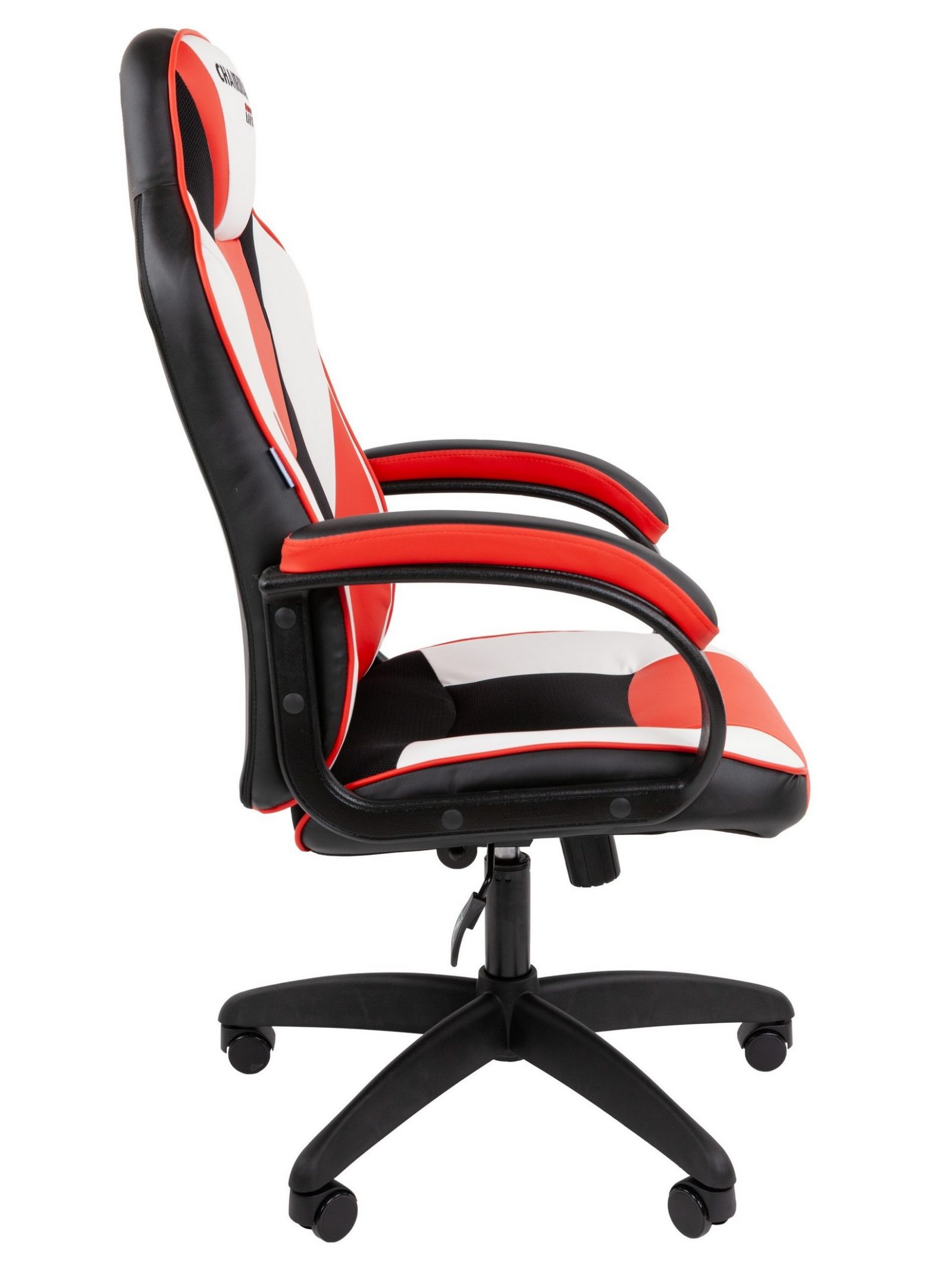 Игровое кресло CHAIRMAN ДРАЙВ 17, экокожа, черный/красный/белый