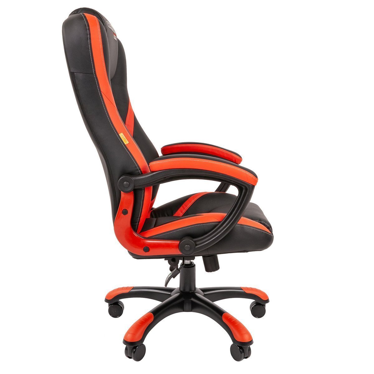 Игровое кресло CHAIRMAN ДРАЙВ 22, экокожа, черный/красный
