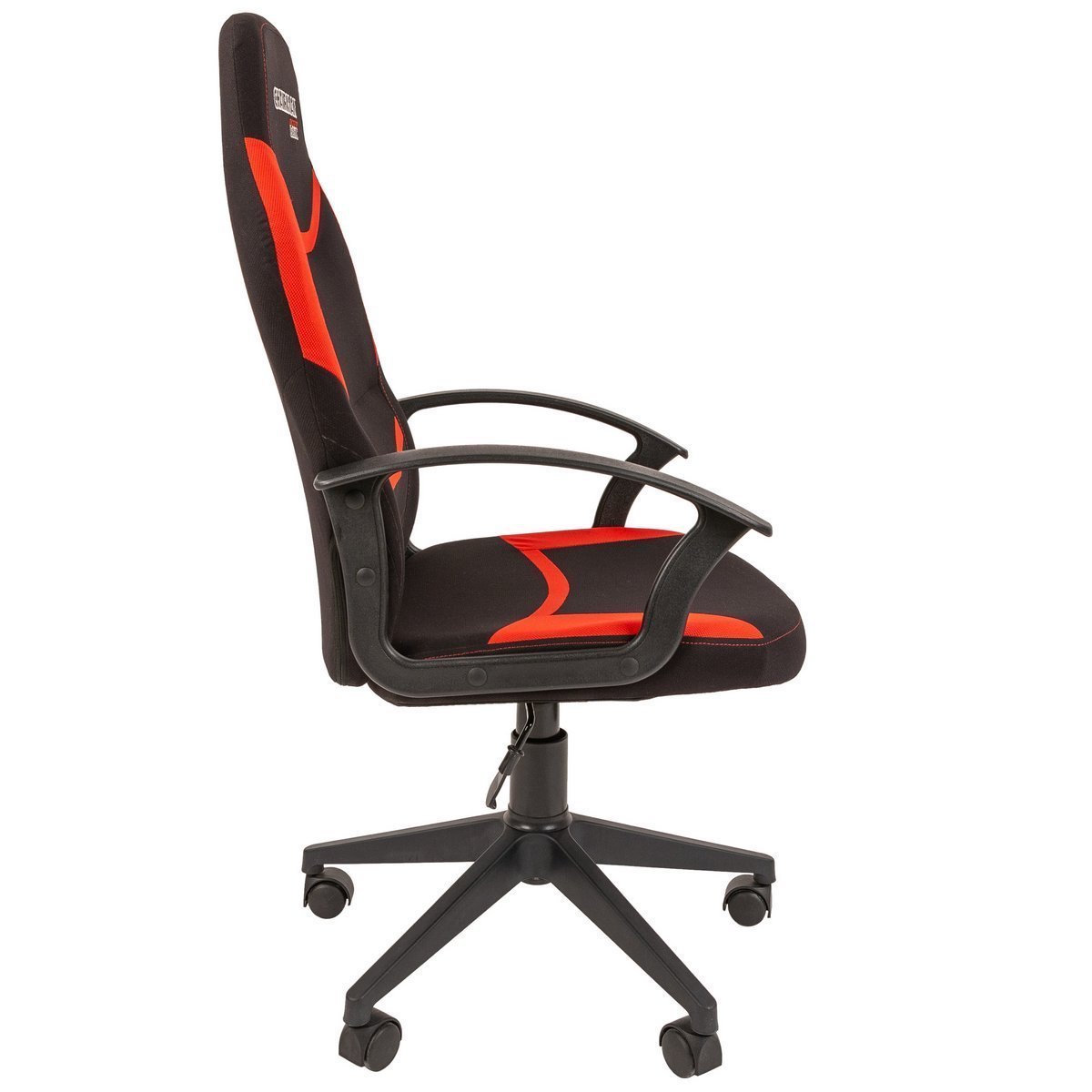 Игровое кресло CHAIRMAN ДРАЙВ 9, ткань, черный/красный