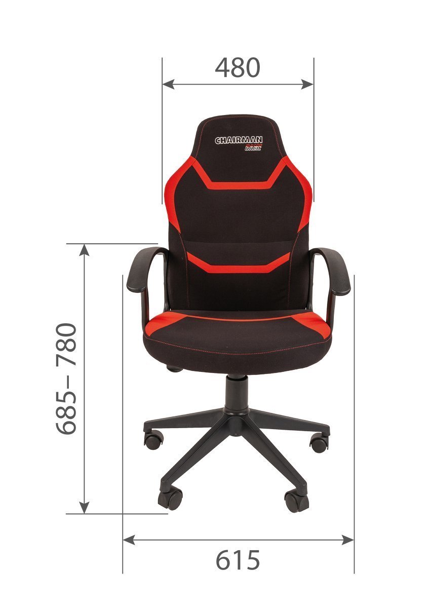 Игровое кресло CHAIRMAN ДРАЙВ 9, ткань, черный/синий