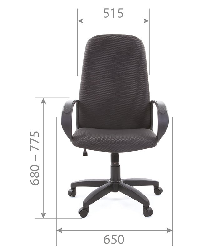 Офисное кресло CHAIRMAN 279, ткань ДП, серый