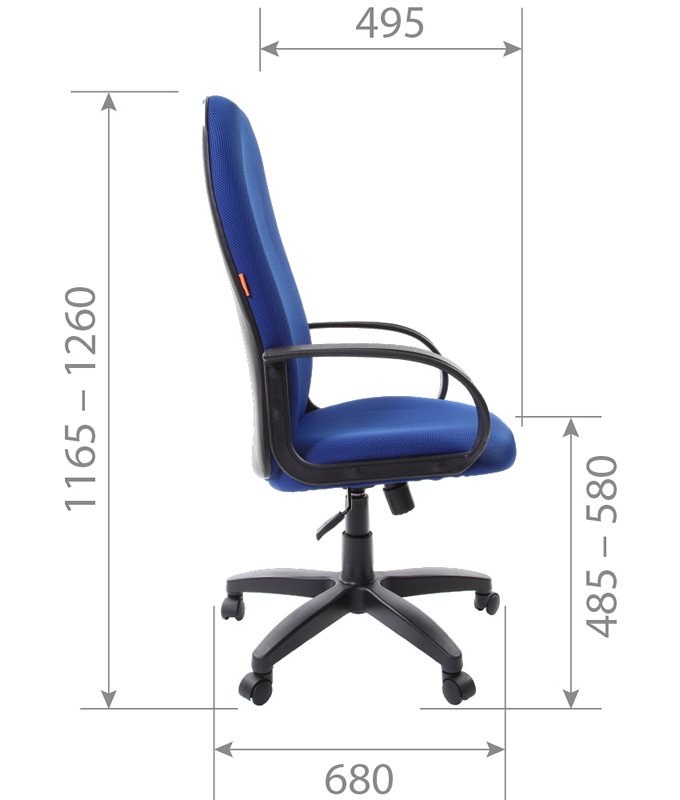 Офисное кресло CHAIRMAN 279, ткань ТВ, серый