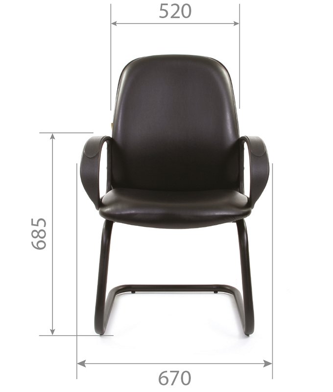 Офисное кресло CHAIRMAN 279 В, экокожа, черный