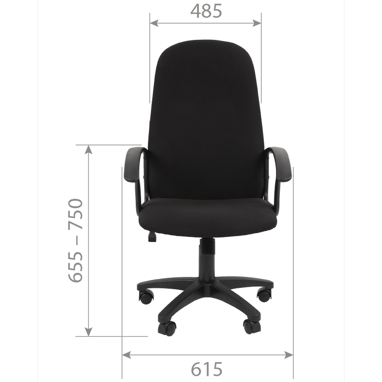 Офисное кресло CHAIRMAN 289, ткань ОС, черный