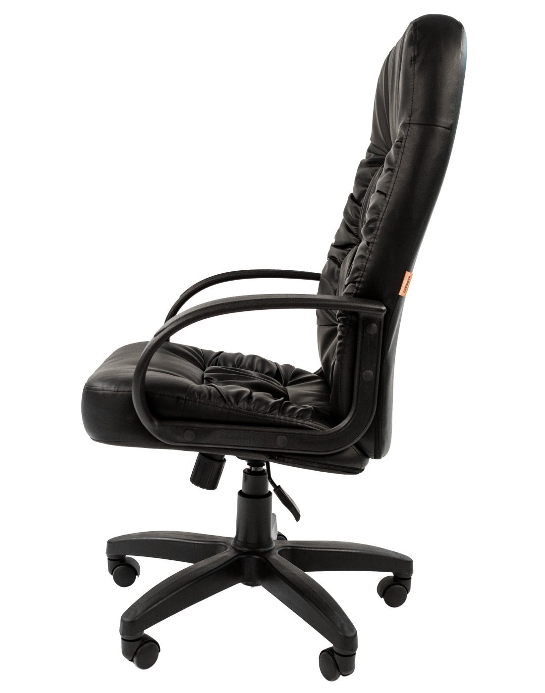 Офисное кресло CHAIRMAN 416 ЭКО, экокожа, черный глянец