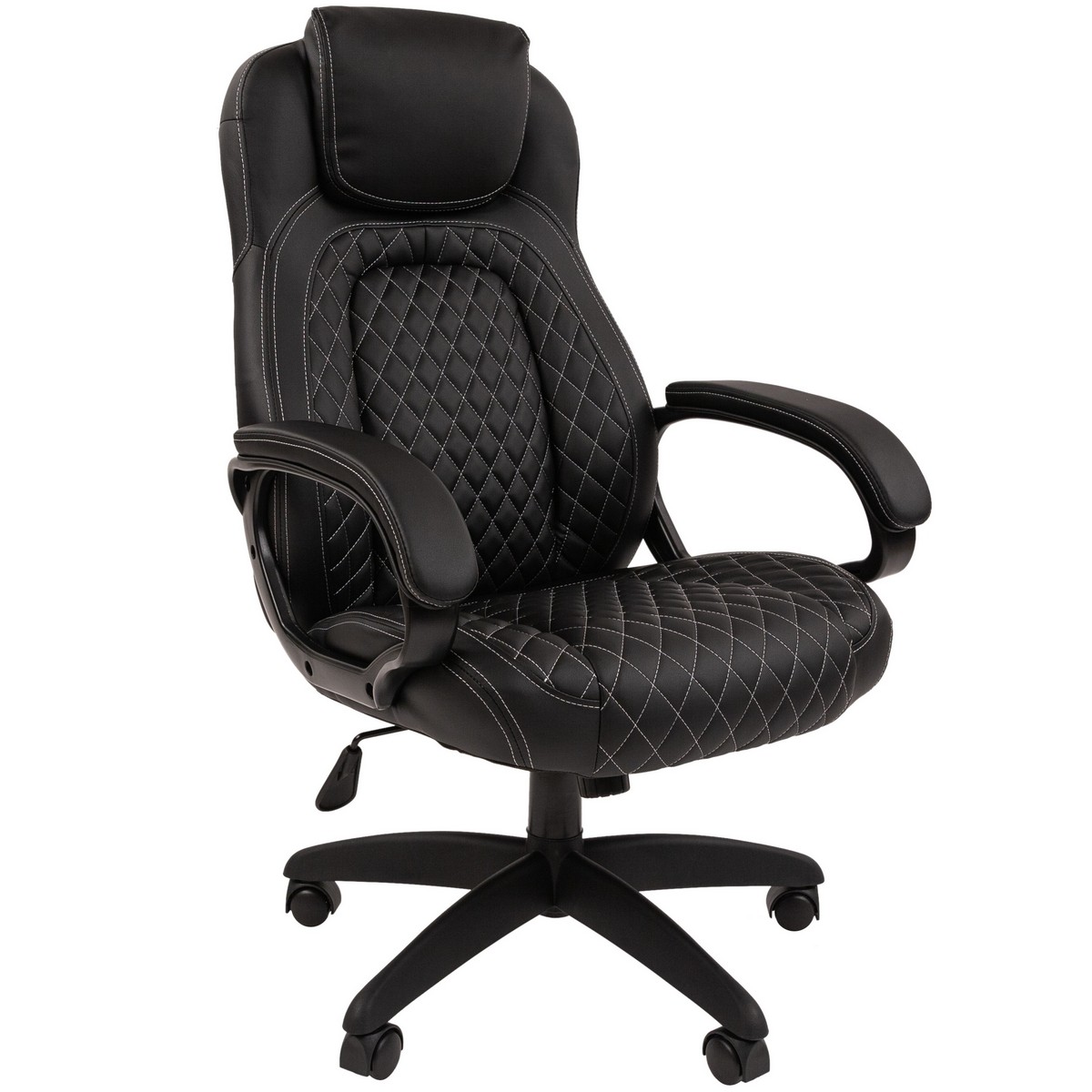 Офисное кресло CHAIRMAN 432, экокожа, черный