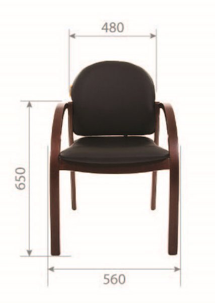 Офисное кресло CHAIRMAN 659, экокожа, черный