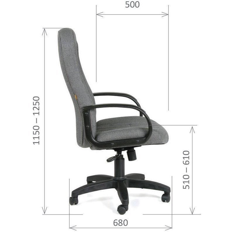 Офисное кресло CHAIRMAN 685, экокожа, черный