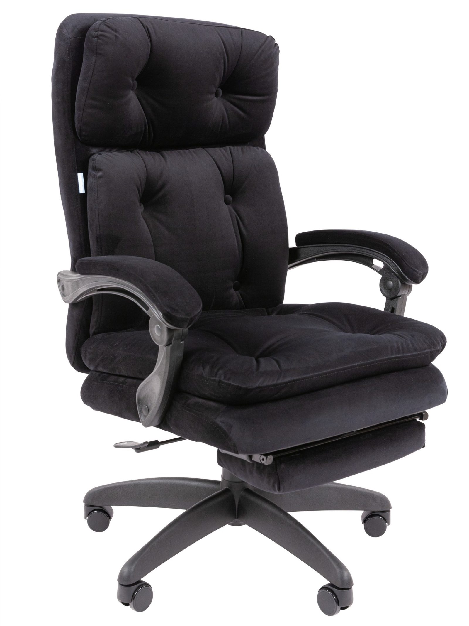 Офисное кресло CHAIRMAN ДОМ 442, ткань велюр, черный
