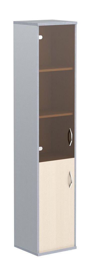 Шкаф комбинированный IMAGO СУ-1.2(L), левый, клен/металлик, 406х365х1975 мм