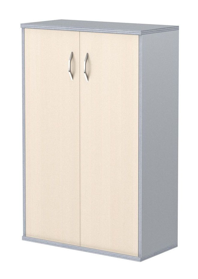 Шкаф средний IMAGO СТ-2.3, клен/металлик, 770х365х1200 мм