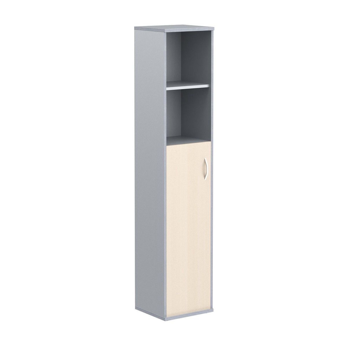 Шкаф-стеллаж IMAGO СУ-1.6(L), левый, клен/металлик, 406х365х1975 мм