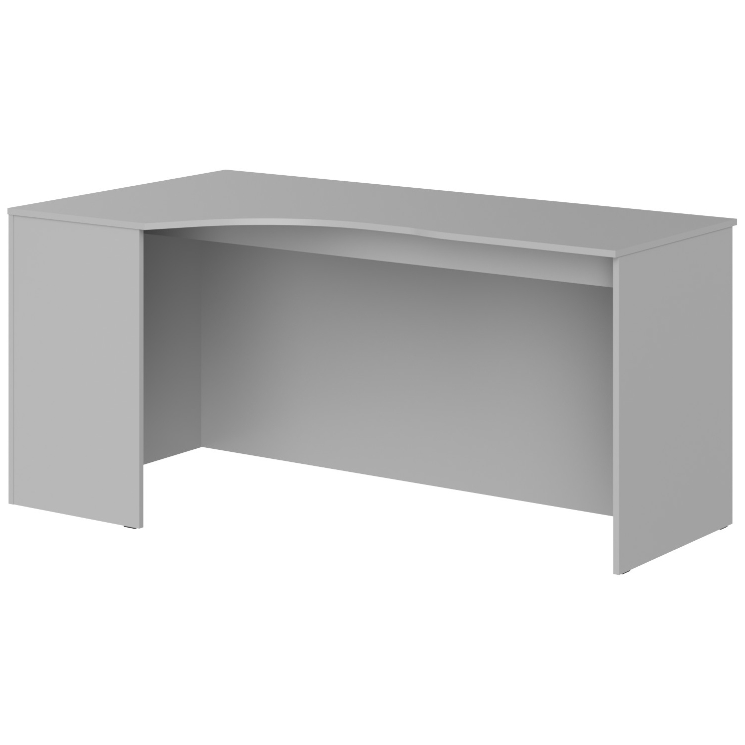 Стол эргономичный левый (усиленный) SIMPLE 160x90 см, серый