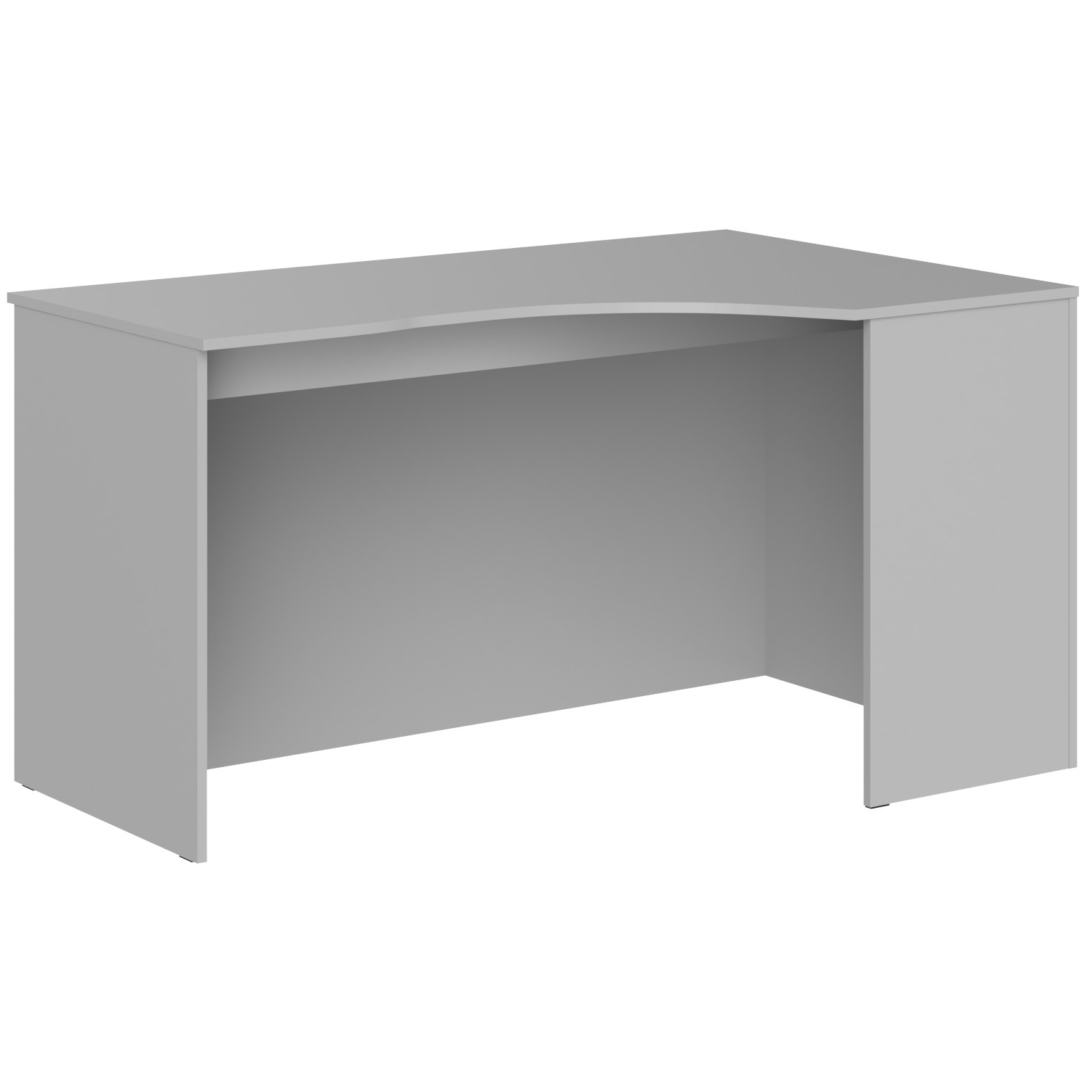 Стол эргономичный правый (усиленный) SIMPLE 140x90 см, серый