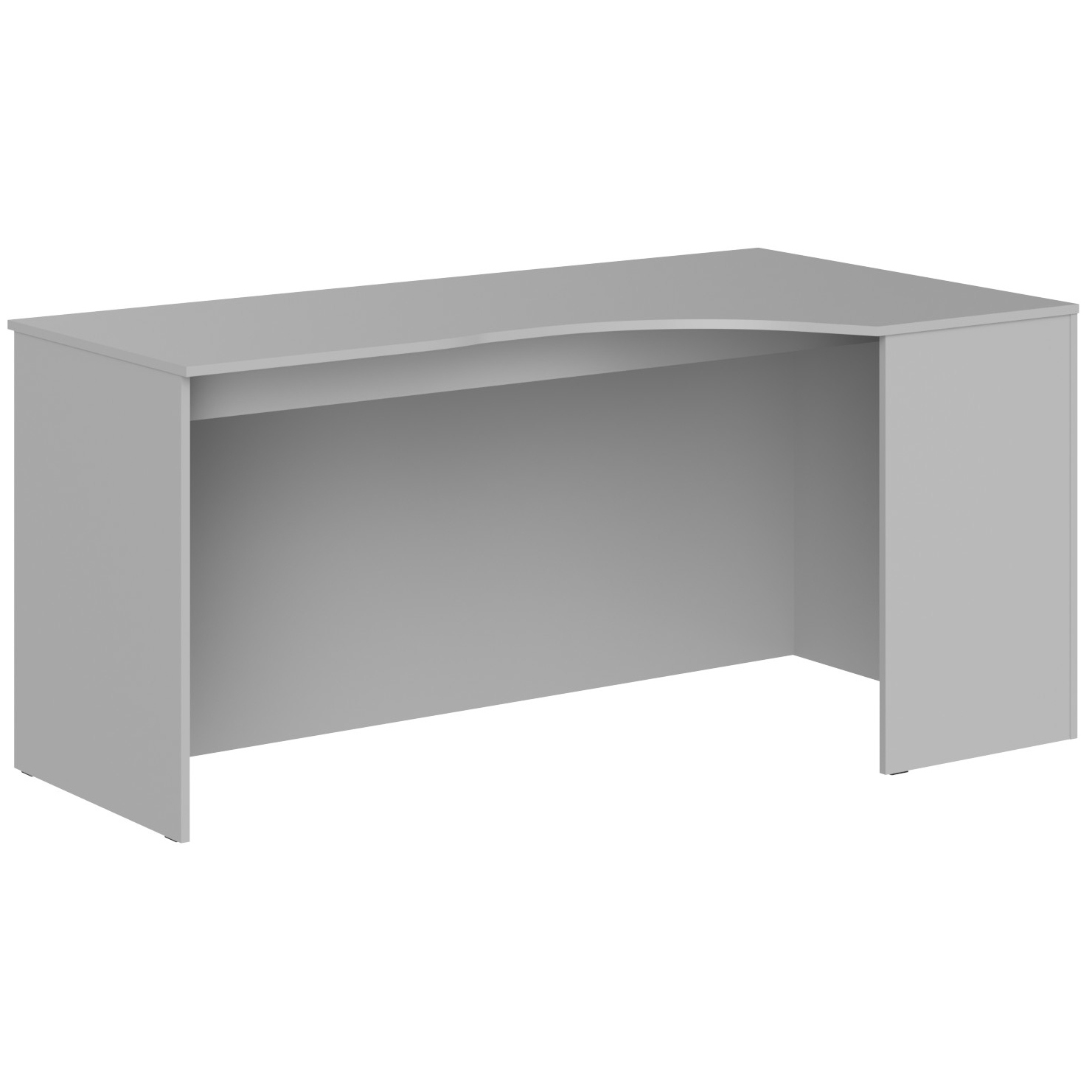 Стол эргономичный правый (усиленный) SIMPLE 160x90 см, серый