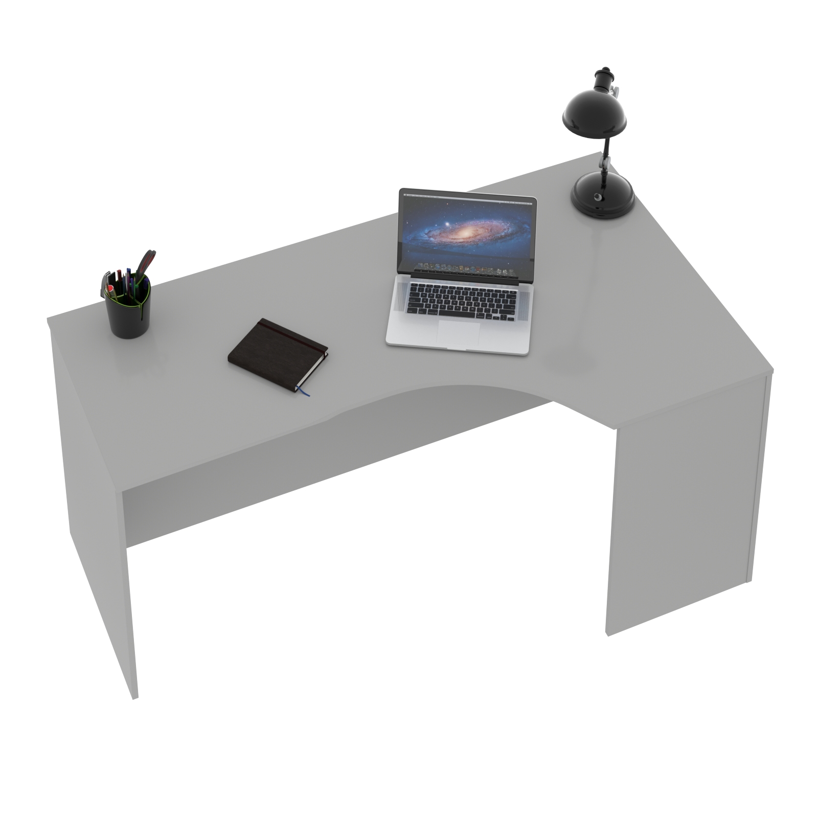 Стол эргономичный правый (усиленный) SIMPLE 160x90 см, серый