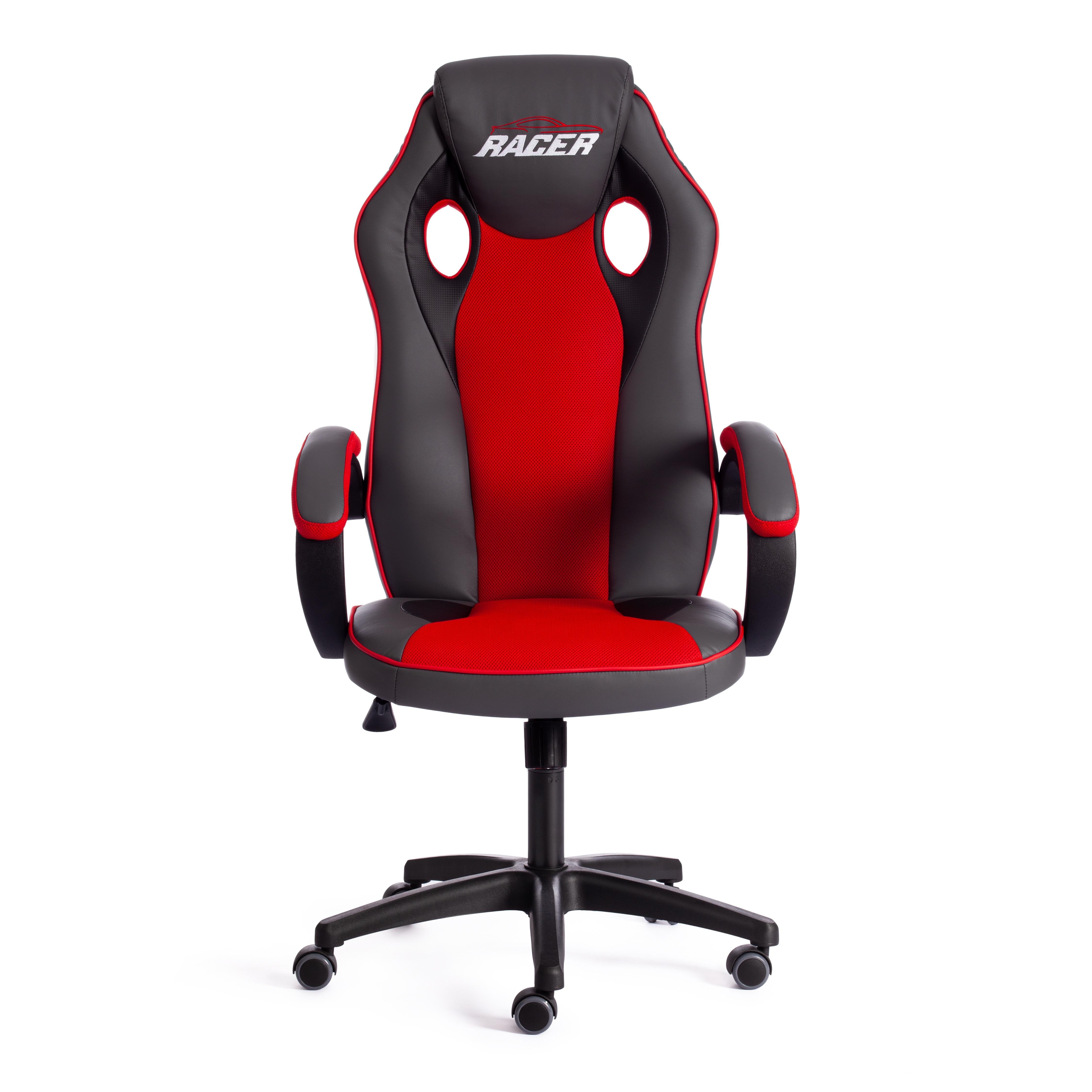 Кресло Рейсер Гт Нью/Racer Gt New кож/зам/ткань, металлик/красный, 36/08