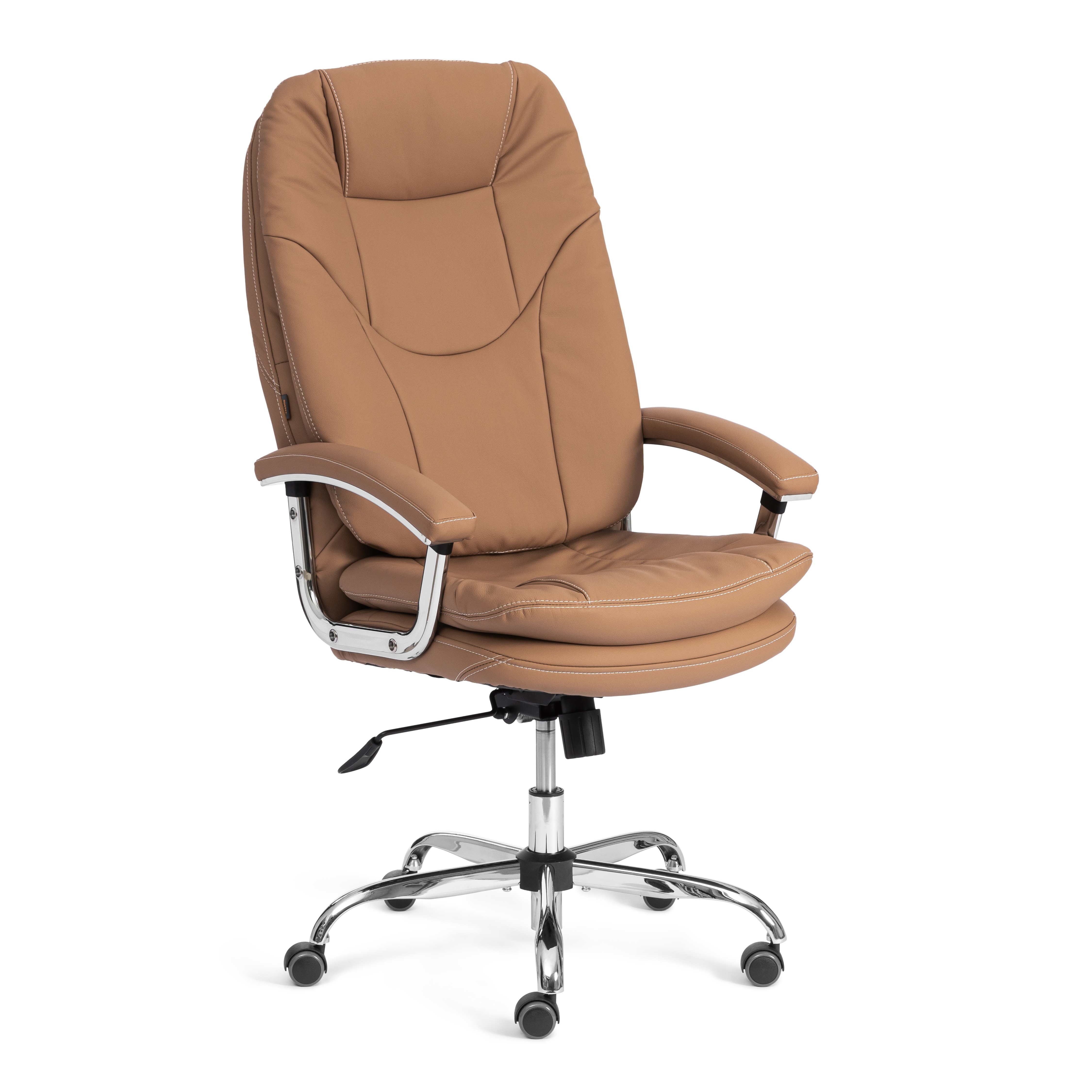 Кресло Софти Люкс/Softy Lux Экокожа LUX Classic 18-13, св.-коричневый