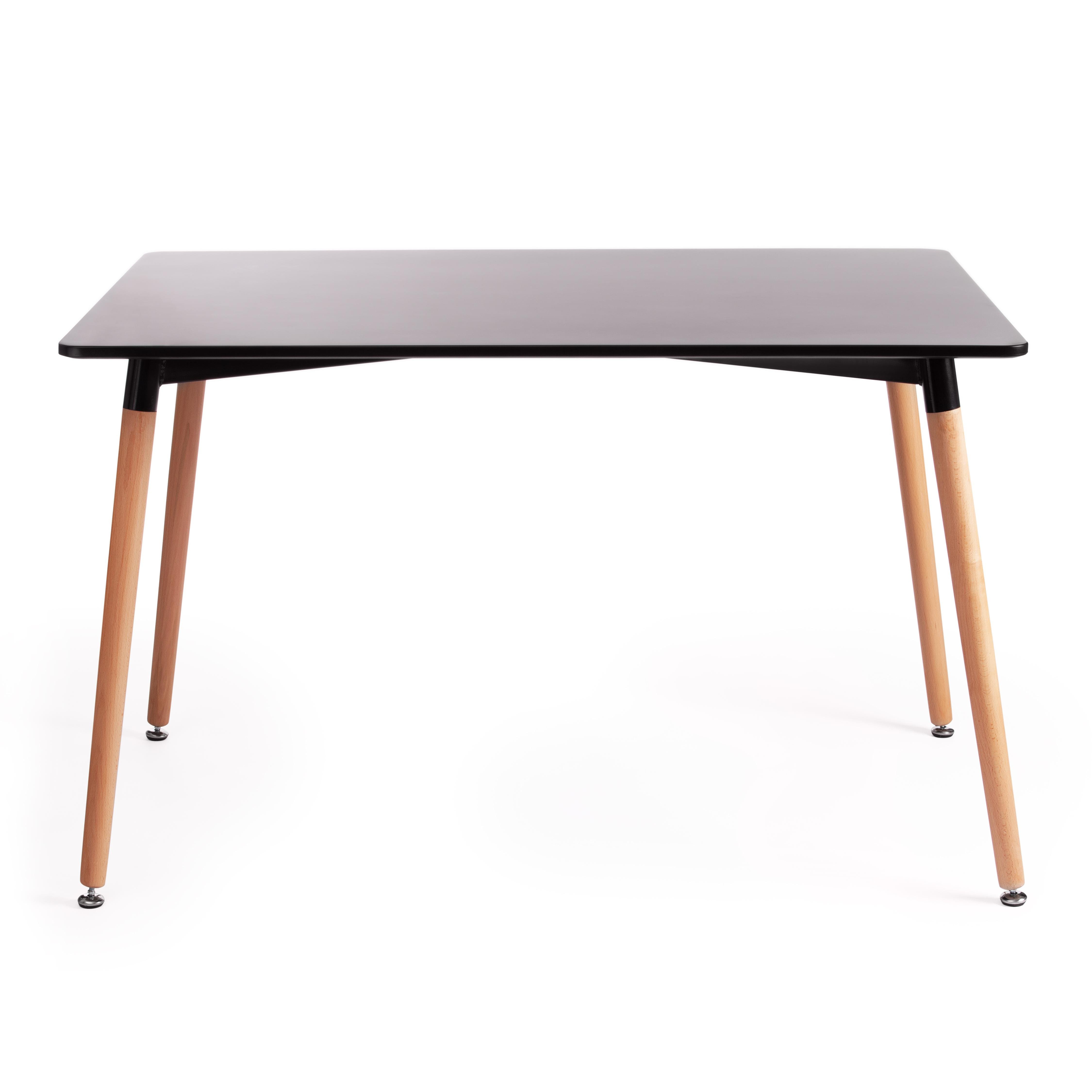 Стол Джон/John (мод.T1001) МДФ/дерево, 120х80х75см, черный/натуральный