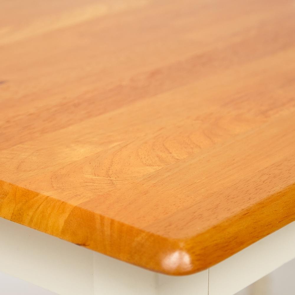 Стол обеденный Кантри/Country (мод.TB3048-01) дерево гевея, 120х75х75см, дуб/слоновая кость