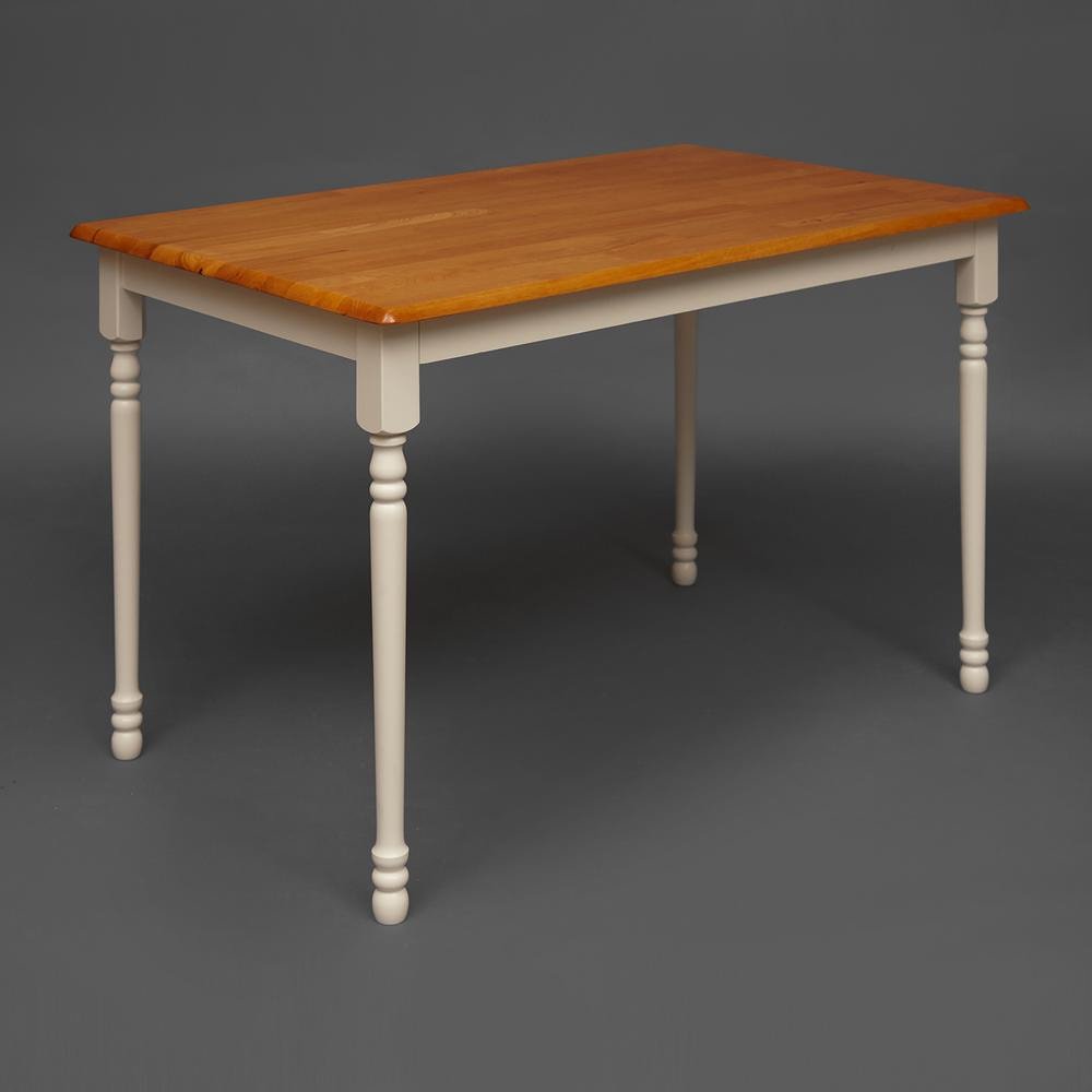 Стол обеденный Кантри/Country (мод.TB3048-01) дерево гевея, 120х75х75см, дуб/слоновая кость