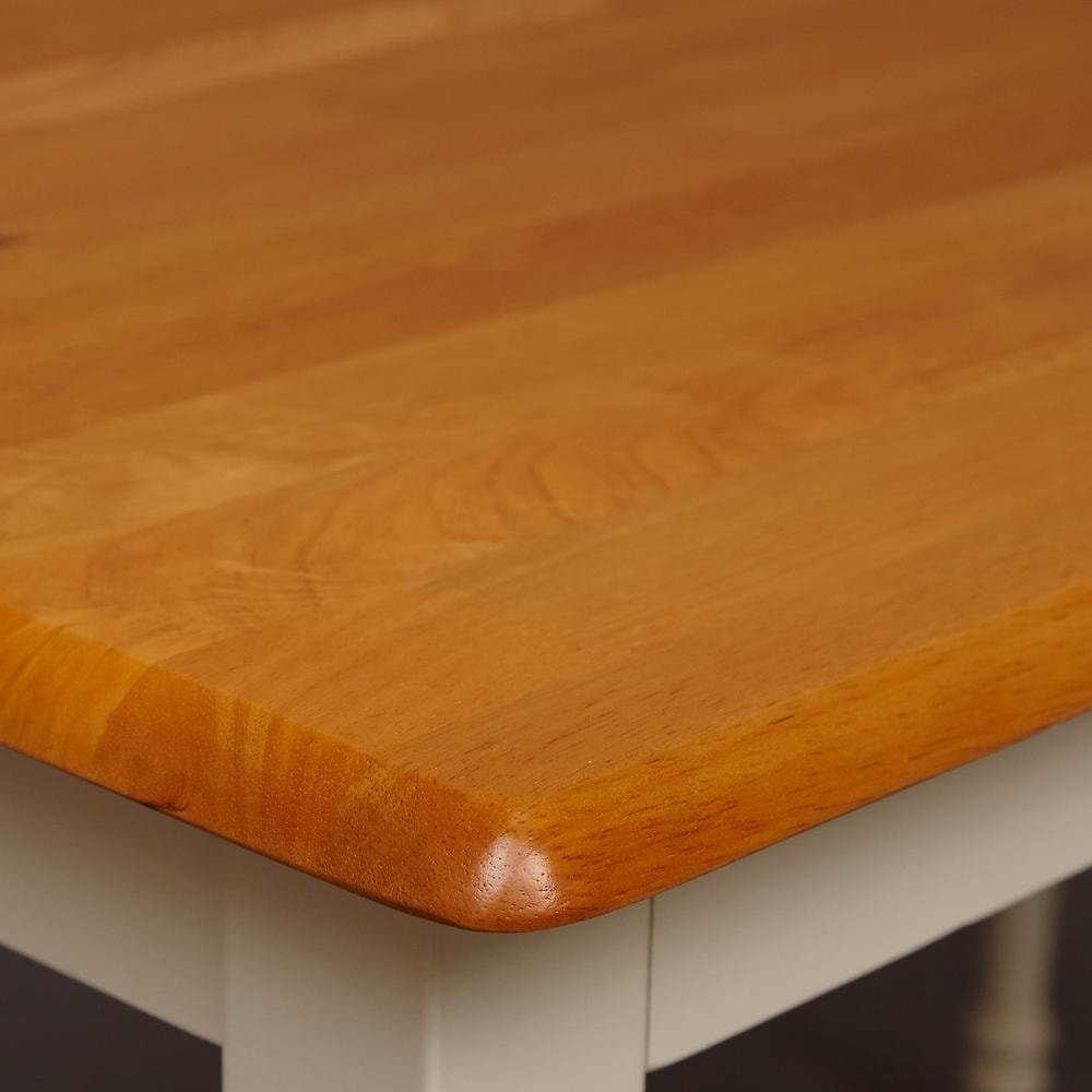 Стол обеденный Кантри/Country (мод.TB3048-01) дерево гевея, 120х75х75см, дуб/слоновая кость