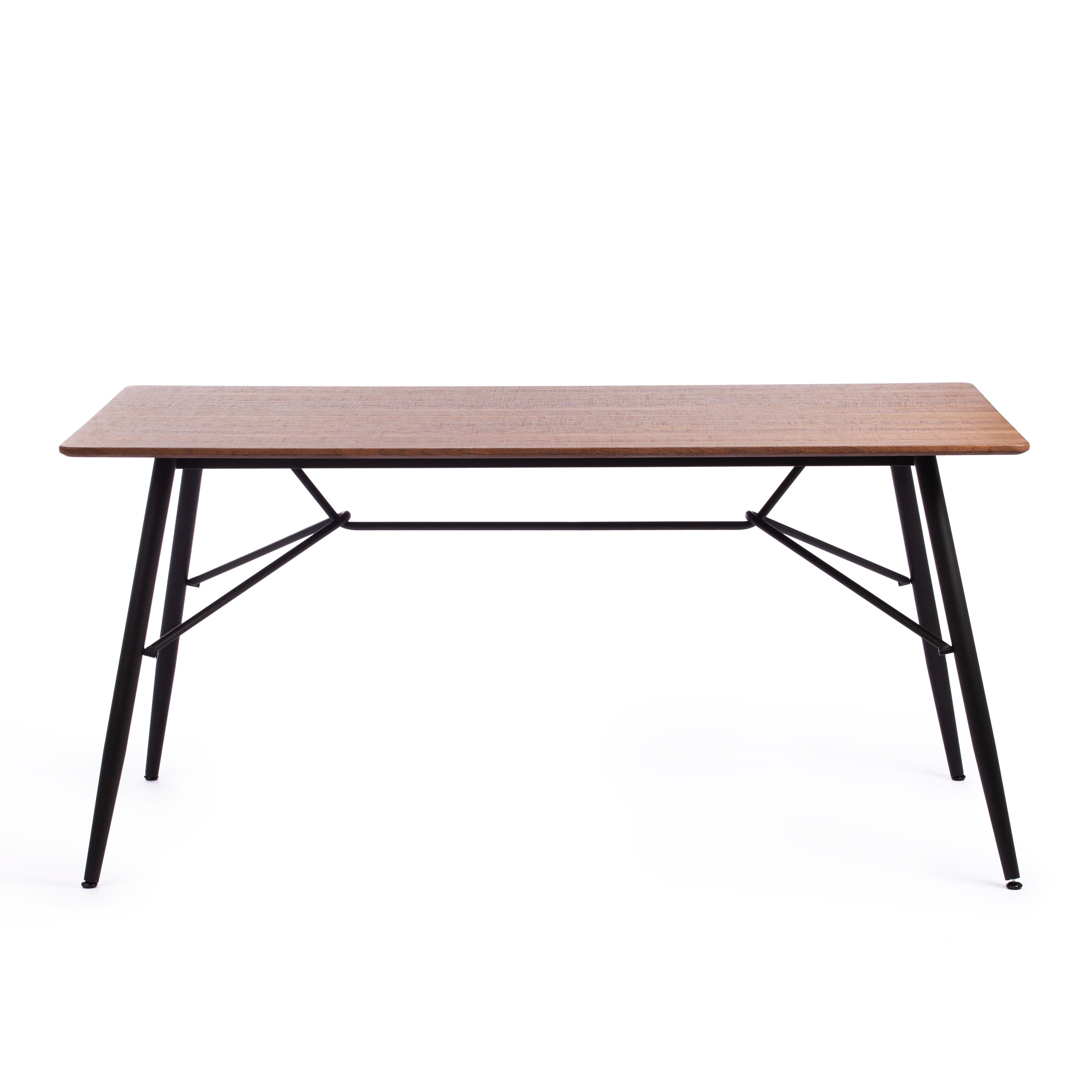Стол Русто/Rusto (мод.289) МДФ/металл, 160х90х75см, черный/орех 10