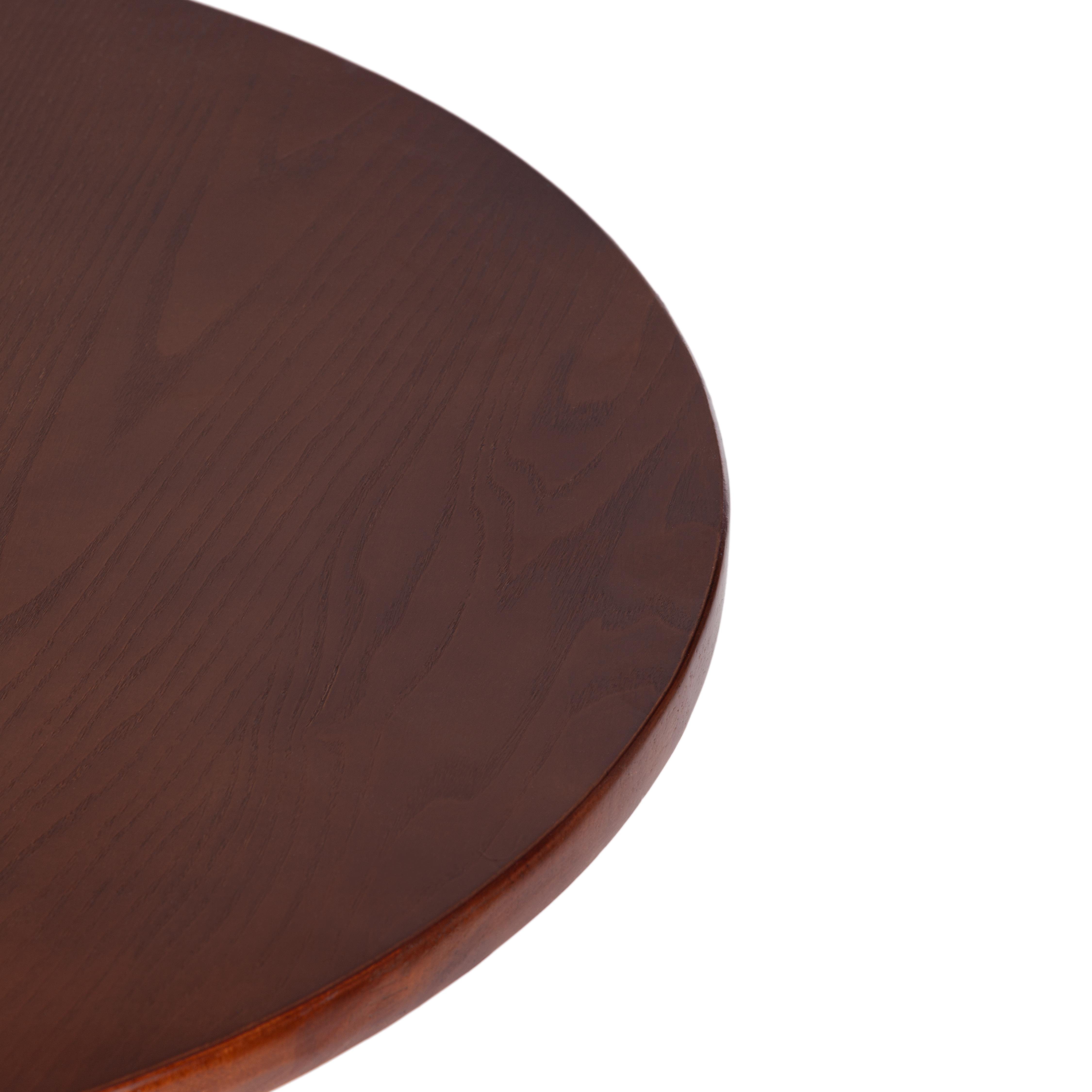Стол Тонет/Thonet (мод.T9152) дерево вяз, 80х75см, темный орех №5