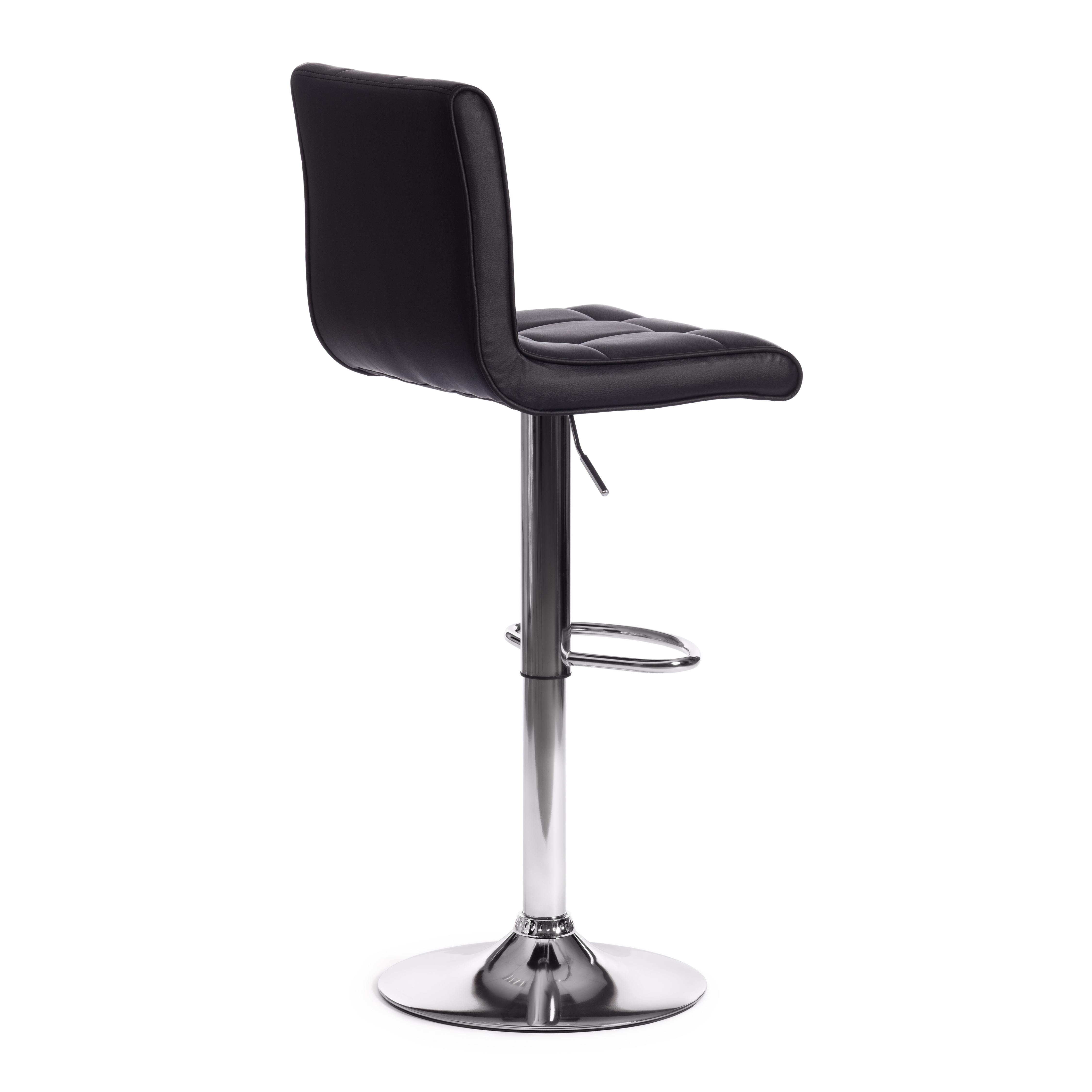 Стул барный Барбер/Barber (мод.KY711D) металл/экокожа, 43х50х92-103см, черный/хром